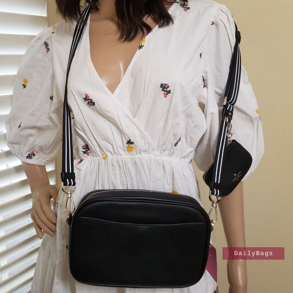 BEAUTIFUL PEBBLED LEATHER COIN PURSE ATTACHMENT ROSIE CAMERA FLAP KATE SPADE BAG - Picture 5 of 8